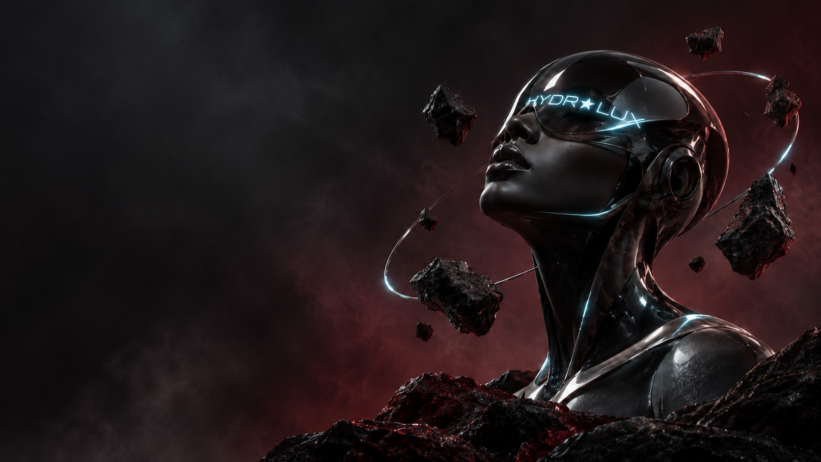 Futuristic HYDRLUX figure